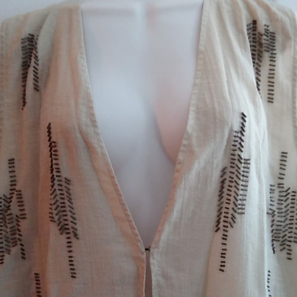 Coldwater Creek beaded blouse vest XL 18 - Picture 2 of 5